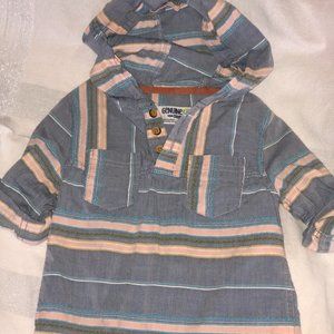 Toddler Pull over hooded top.